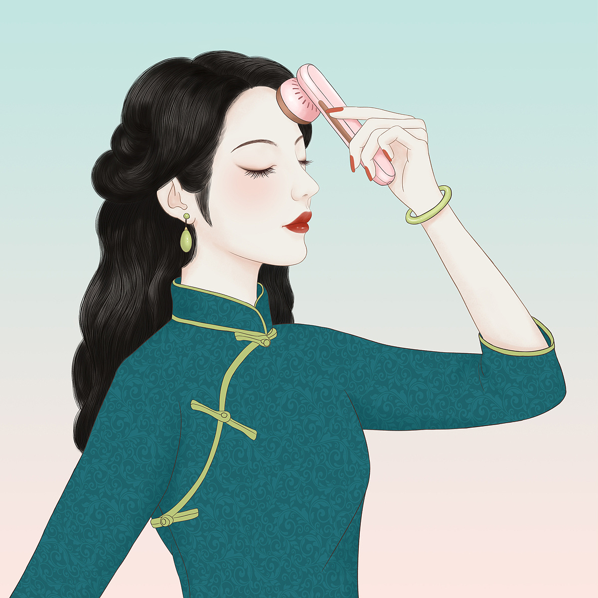 民国风包装插画