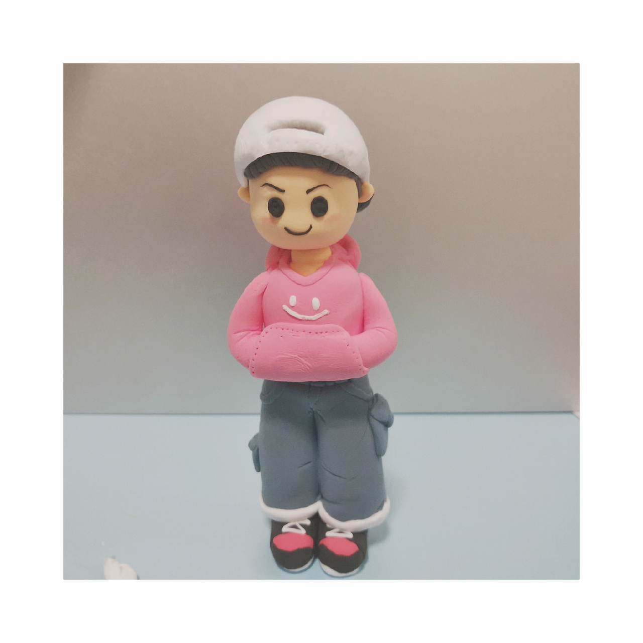 记录第一次太空泥作品  还算成功  至少他能站着04