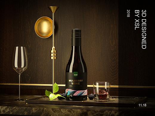 【mulberry wine】桑葚酒包装设计