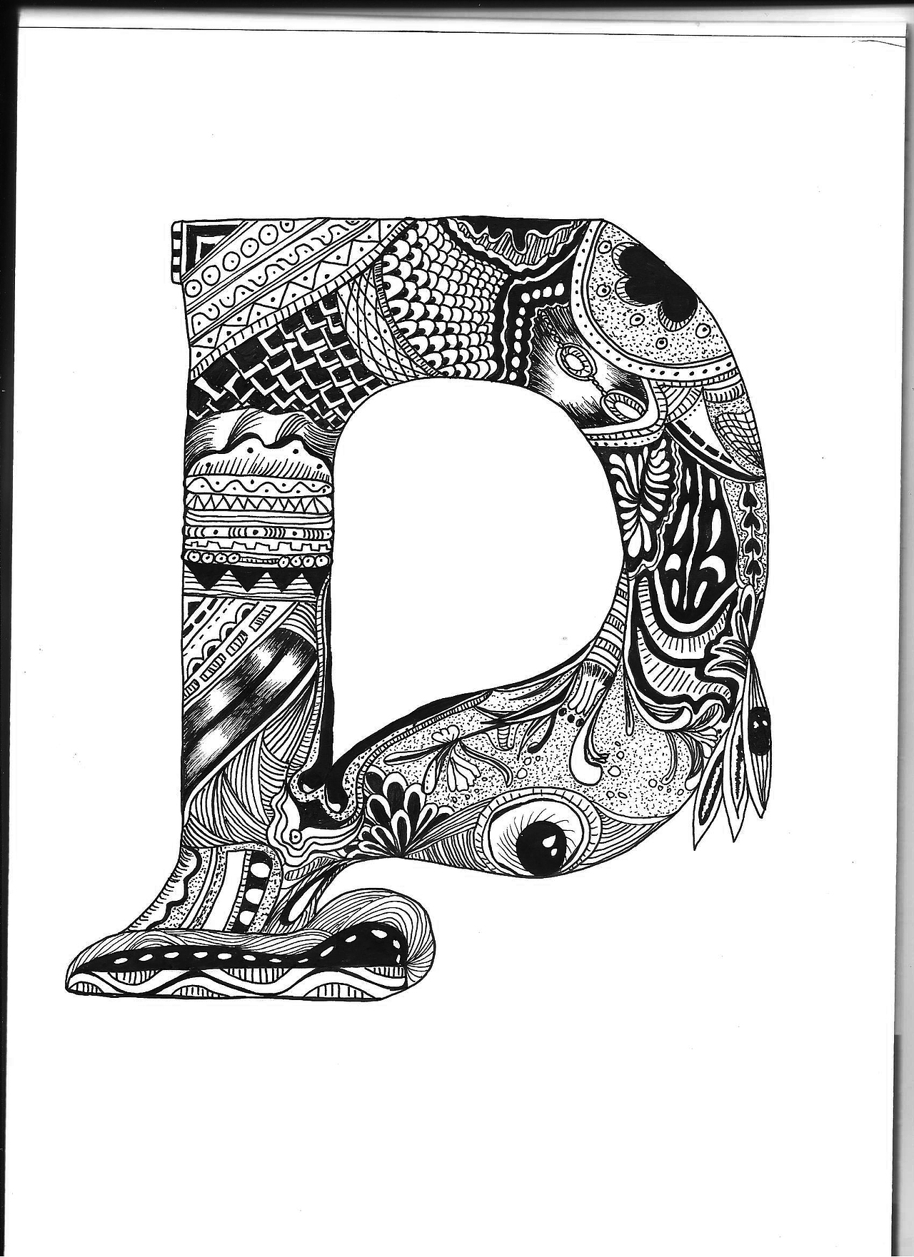 abc黑白画