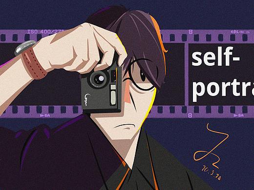 插画练习2（自画像-头像）