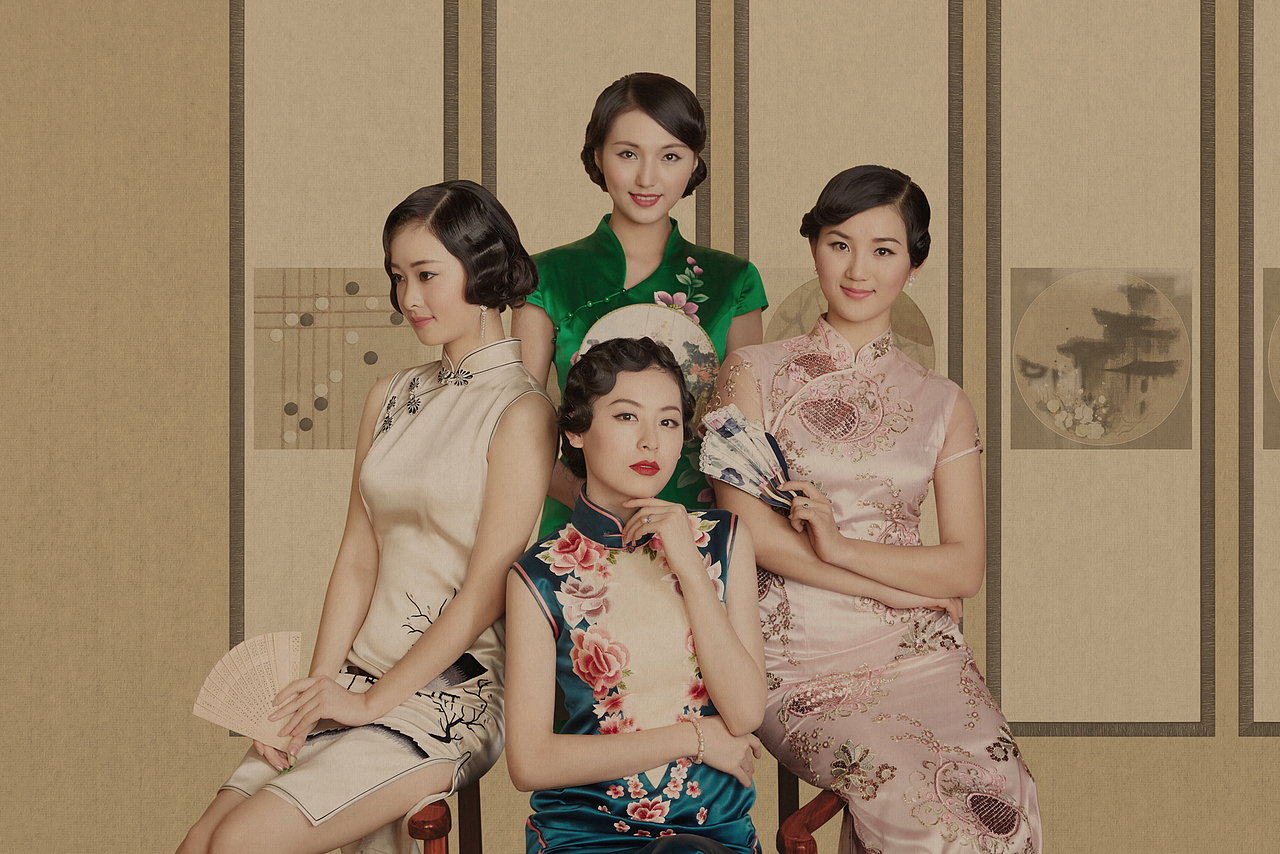 服装拍摄-某品牌旗袍礼服-中国风-新文人画摄影（第二弹）