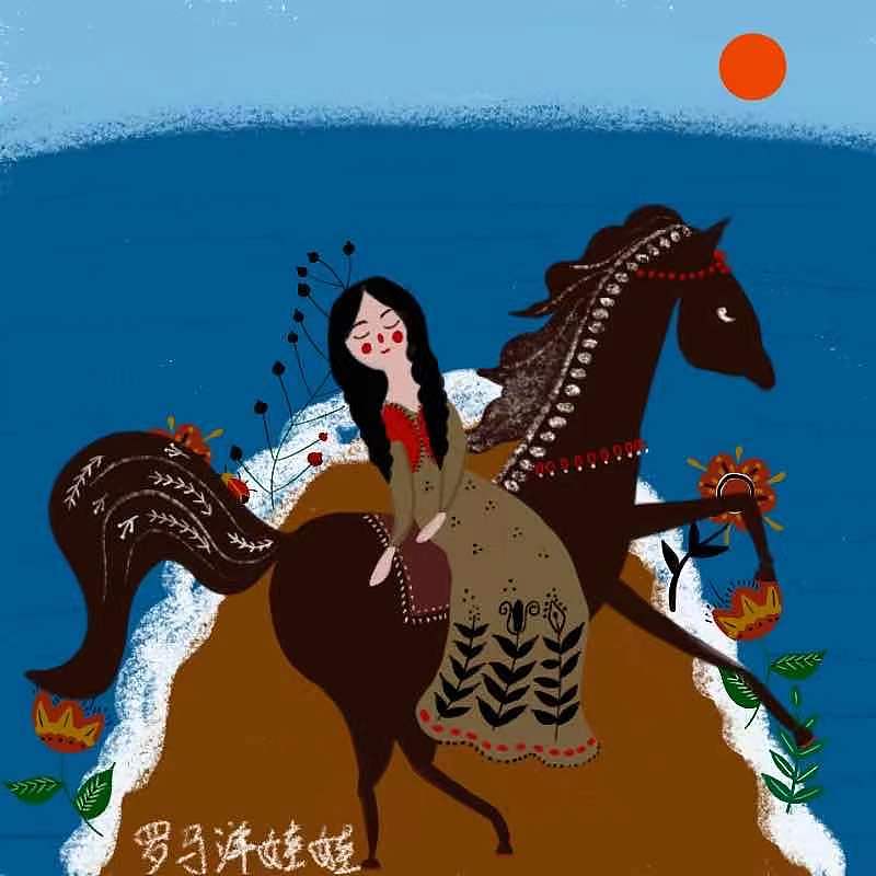 骑马（图ZMjY3OTAzMDg0） - 艺术插画 - 站酷设计师罗马洋娃娃原创素材 - 站酷ZCOOL