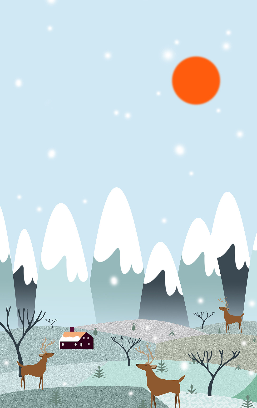 冬日暖阳@小村庄|插画|艺术插画|嘿珍珠奶茶 - 原创作品 - 站酷