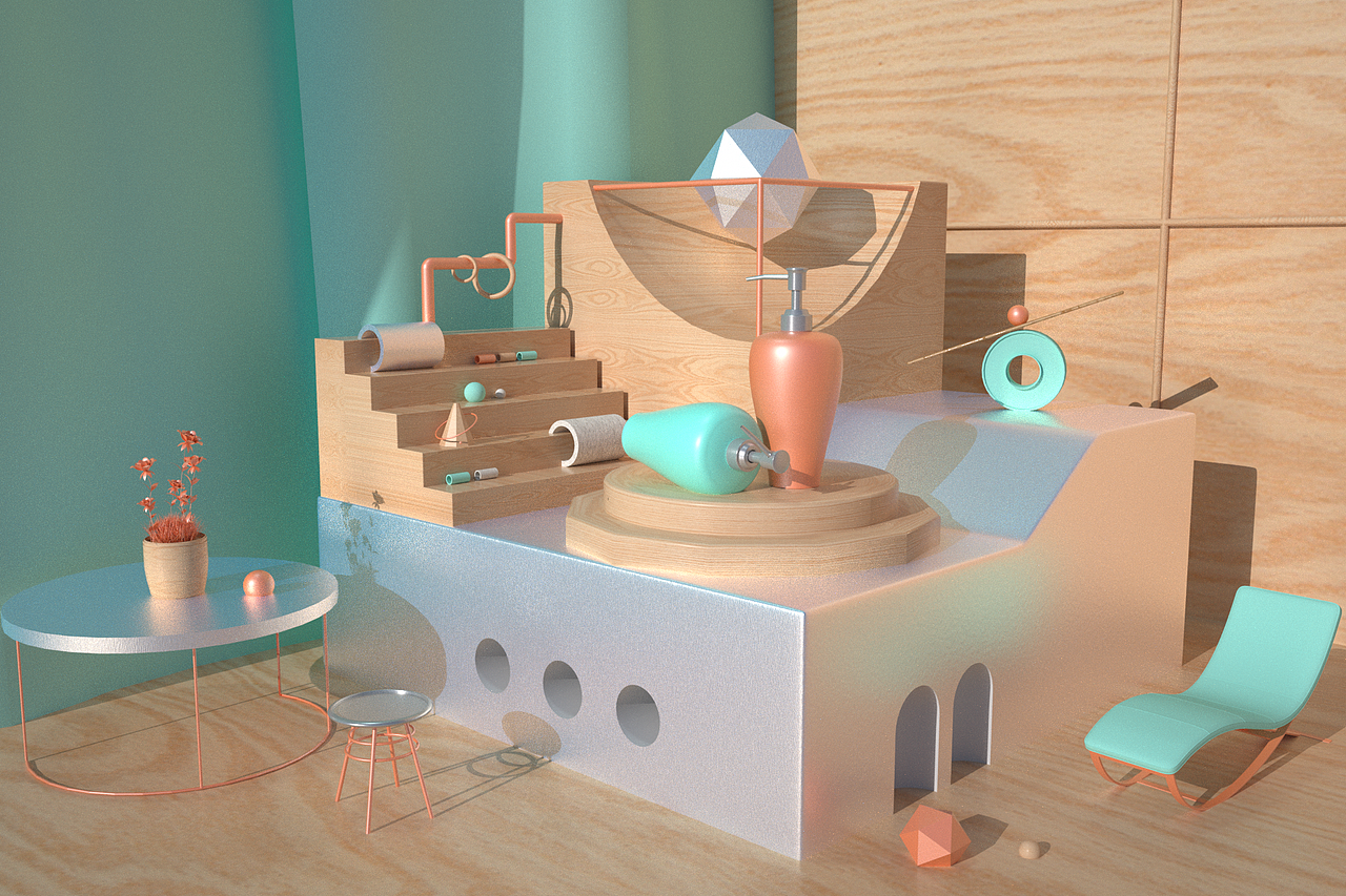 C4D场景练习（图ZMjY0NzYzMTYw） - 场景 - 站酷设计师AwesomeLw原创素材 - 站酷ZCOOL