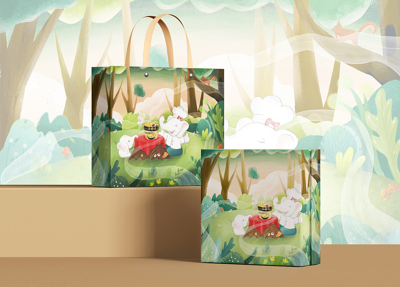 白象汤好喝｜创意海报｜插画（图ZMzI0OTc5ODg4） - 海报 - 站酷设计师温小鱼123原创素材 - 站酷ZCOOL