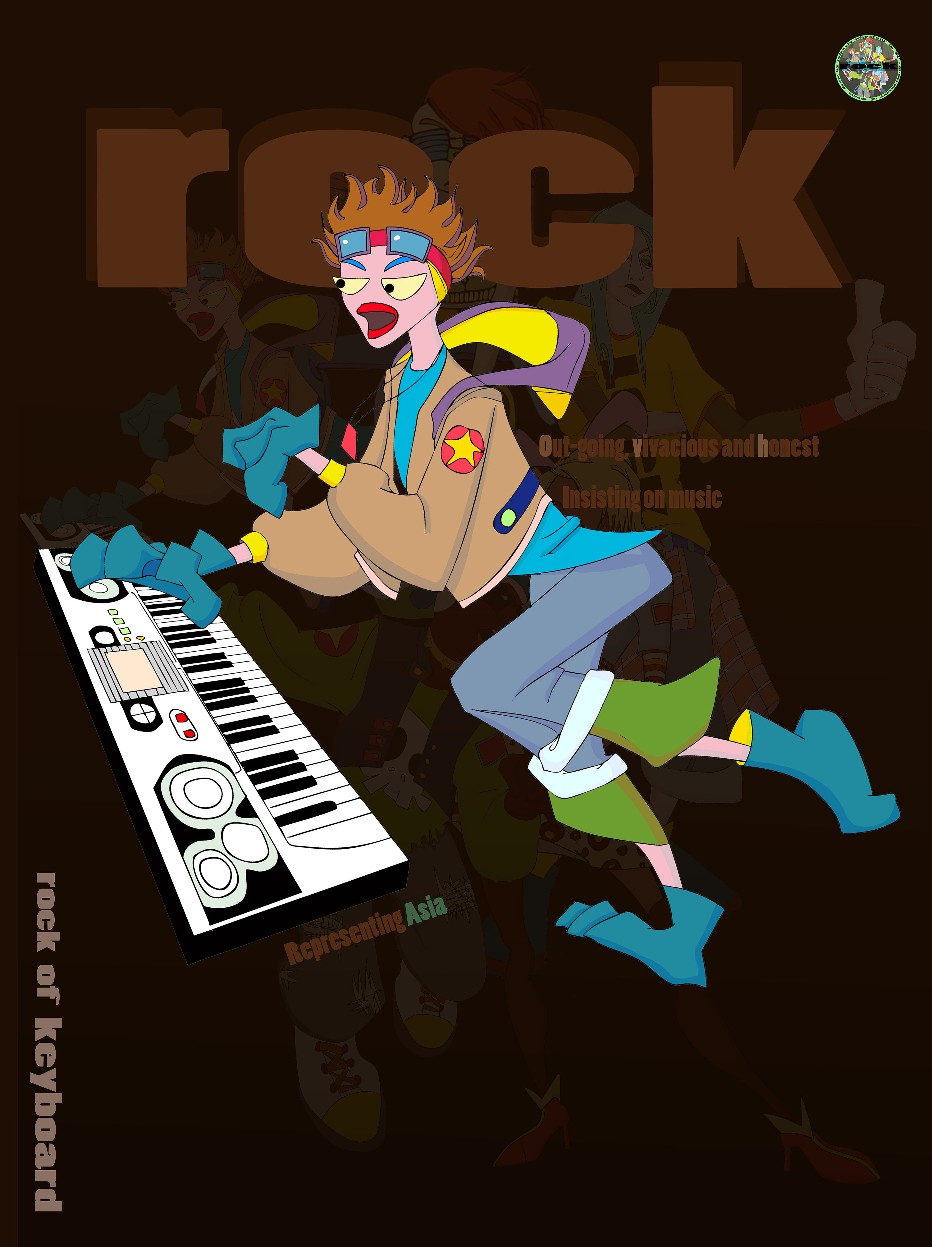 rock band 摇滚插画