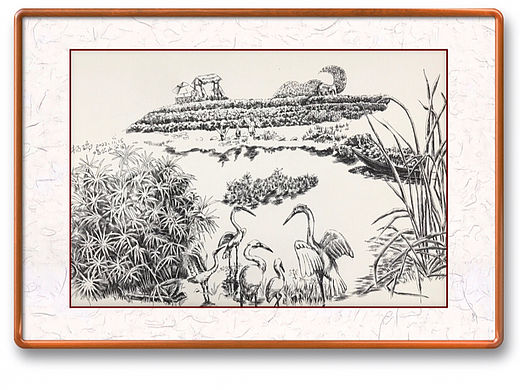 《冬日嬉戏》光谷鸡公山菊花展记画家杨瑞风景写生