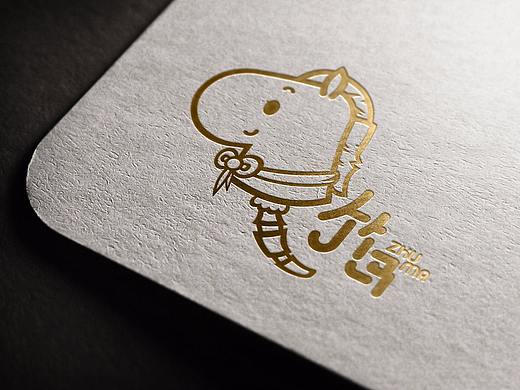 竹马食品LOGO清新设计