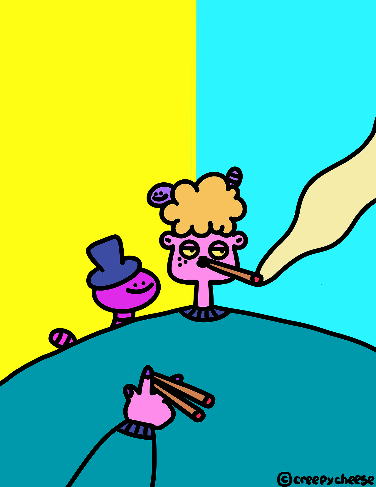 IMAGE MAKIN｜ 001（圖ZMzA4NzMzMjcy） - 新銳潮流插畫 - 站酷設(shè)計師CreepyCheese原創(chuàng)素材 - 站酷ZCOOL