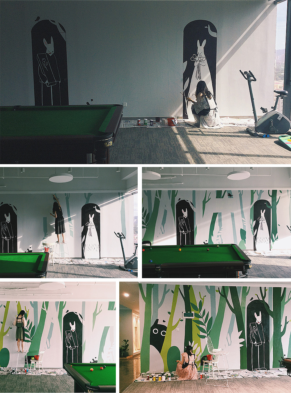 那些刷墙的日子（图ZMTIyMDMyNTUy） - 艺术插画 - 站酷设计师Darcie原创素材 - 站酷ZCOOL