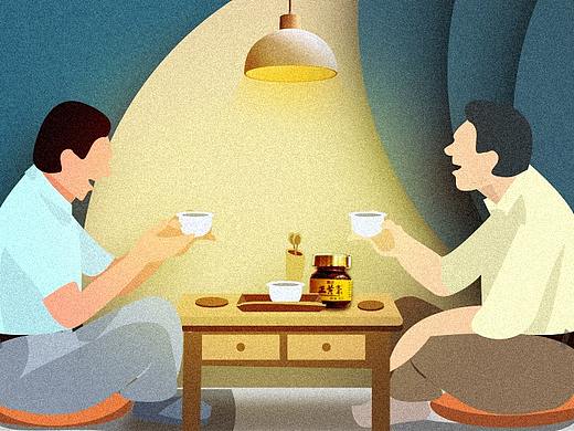 宫廷风食品|中秋节微信推广系列海报