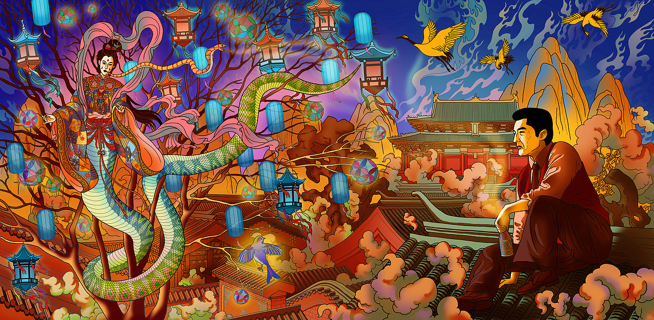 蛇来运转（图ZMzg0NzE5NTU2） - 创作习作 - 站酷设计师一堆花岗岩原创素材 - 站酷ZCOOL