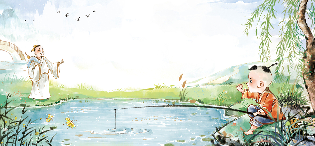 古诗词奇妙游来咯～（图ZMzY2NTI3MzQ4） - 儿童插画 - 站酷设计师可宸原创素材 - 站酷ZCOOL