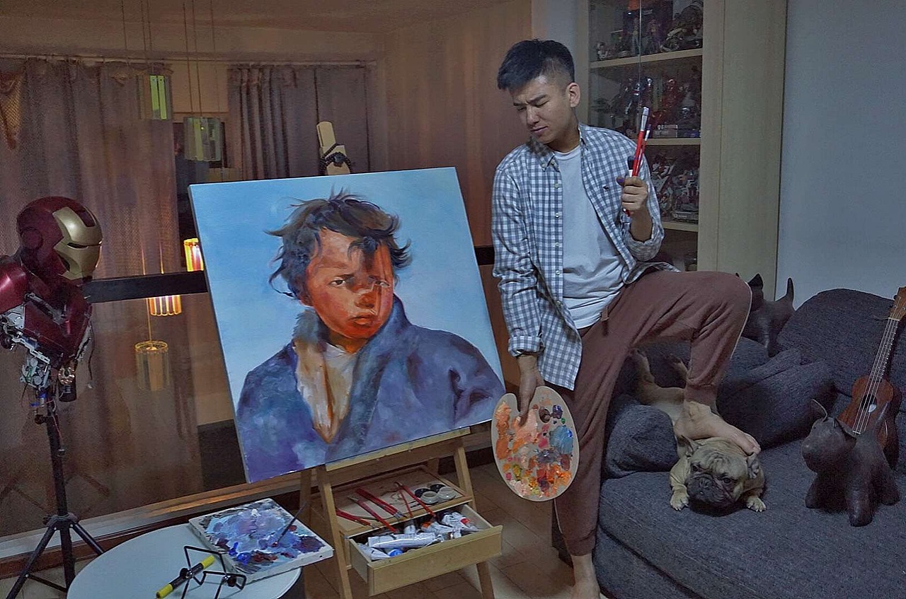 《一个地方》|纯艺术|绘画|赵震北_原创作品-站酷(zcool)