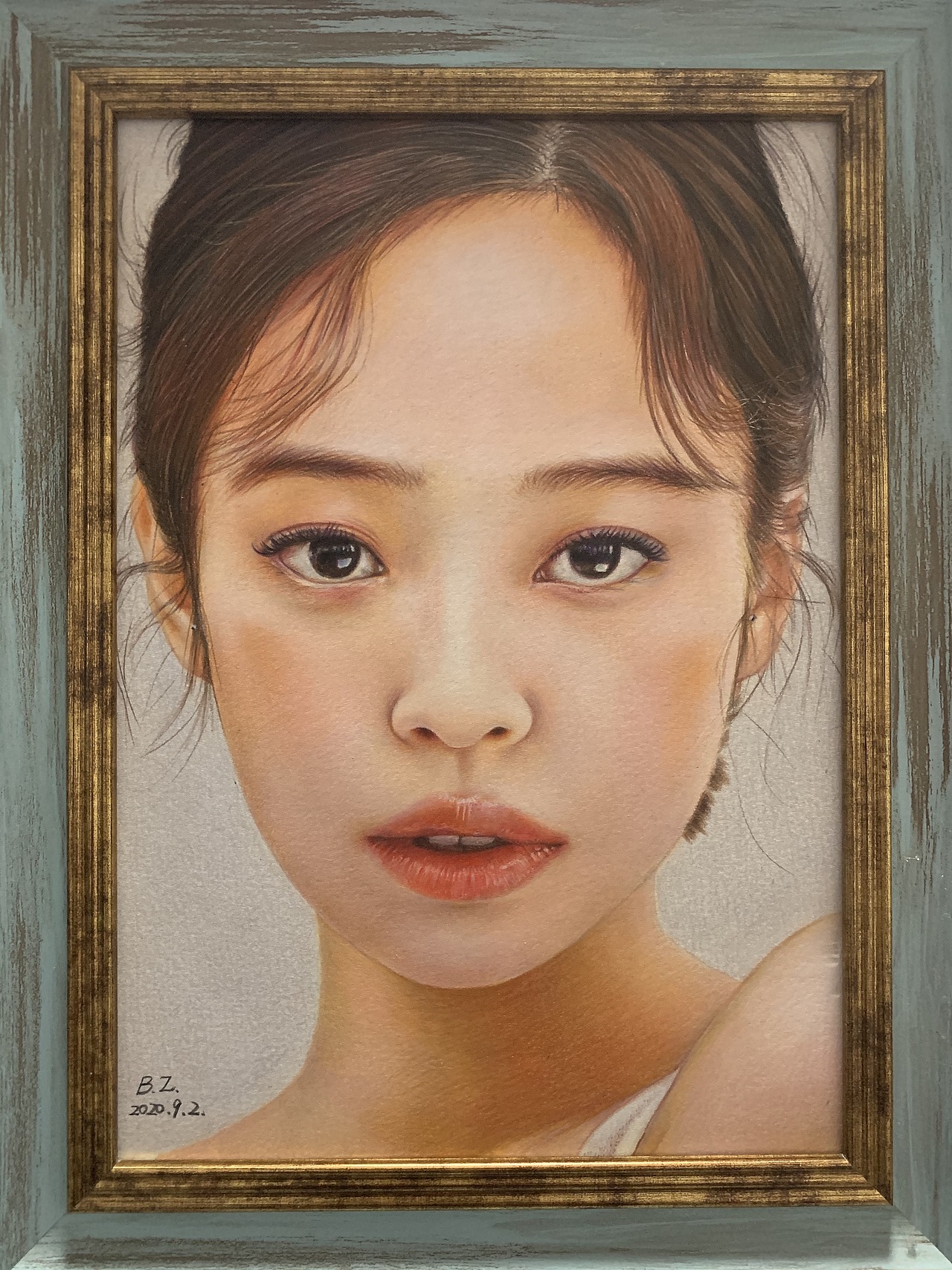 JENNIE 彩铅（图ZMjIzMzA3MTIw） - 绘画 - 站酷设计师宝珍BZ原创素材 - 站酷ZCOOL