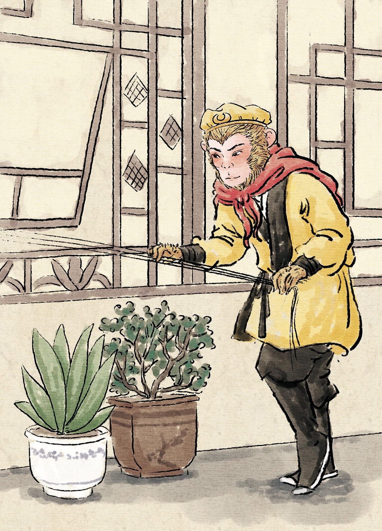 仿国画插画（图ZMTUwNTQwMjMy） - 儿童插画 - 站酷设计师木星插画工作室原创素材 - 站酷ZCOOL