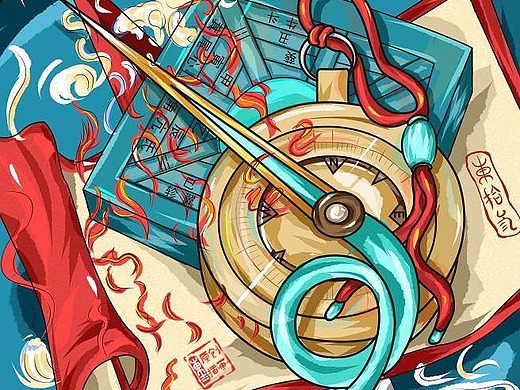 乾坤#手绘#|插画|艺术插画|东十三设计_原创作品-站酷zcool