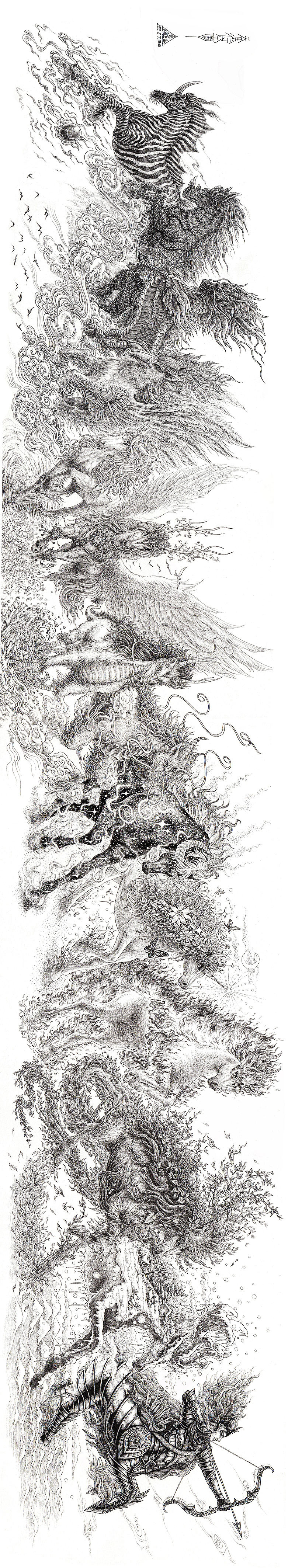 《天马行空图》傅淳强手绘作品(图ZMTE5OTMzMjI0) - 绘画 - 站酷设计师傅淳强画者之旅原创素材 - 站酷ZCOOL