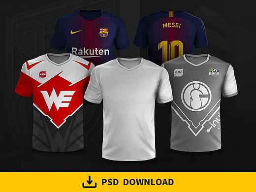 隊(duì)服/文化衫短袖模板（個人主頁-ZMzM3Njg2NTY=） - 其他平面 - 站酷設(shè)計(jì)師Good丶Luck丿原創(chuàng)素材 - 站酷ZCOOL