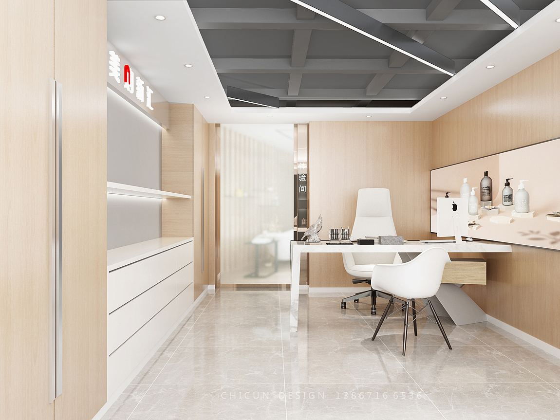 美购新汇展厅设计美容美发卖场设计效果图