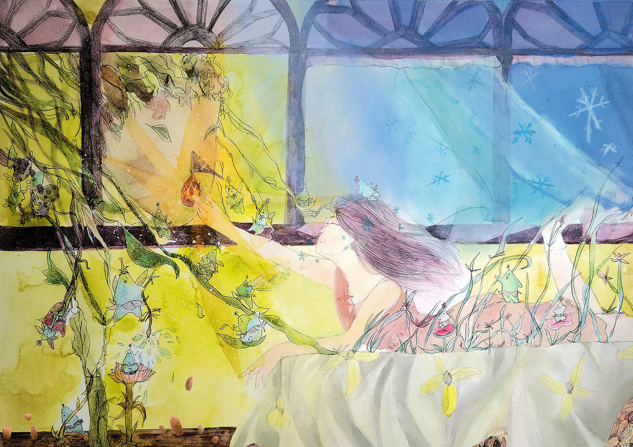 春已至（图ZMzc1NjU4MTA0） - 商业插画 - 站酷设计师李诗音lsy原创素材 - 站酷ZCOOL