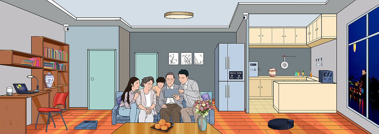 中秋节横版H5（图ZMjI4MjY3ODU2） - 单幅漫画 - 站酷设计师sky可义原创素材 - 站酷ZCOOL