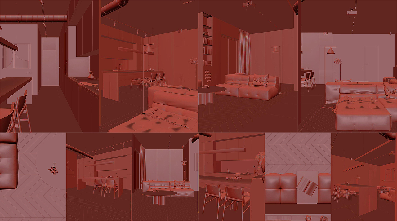 临摹·国外某平层公寓-FS