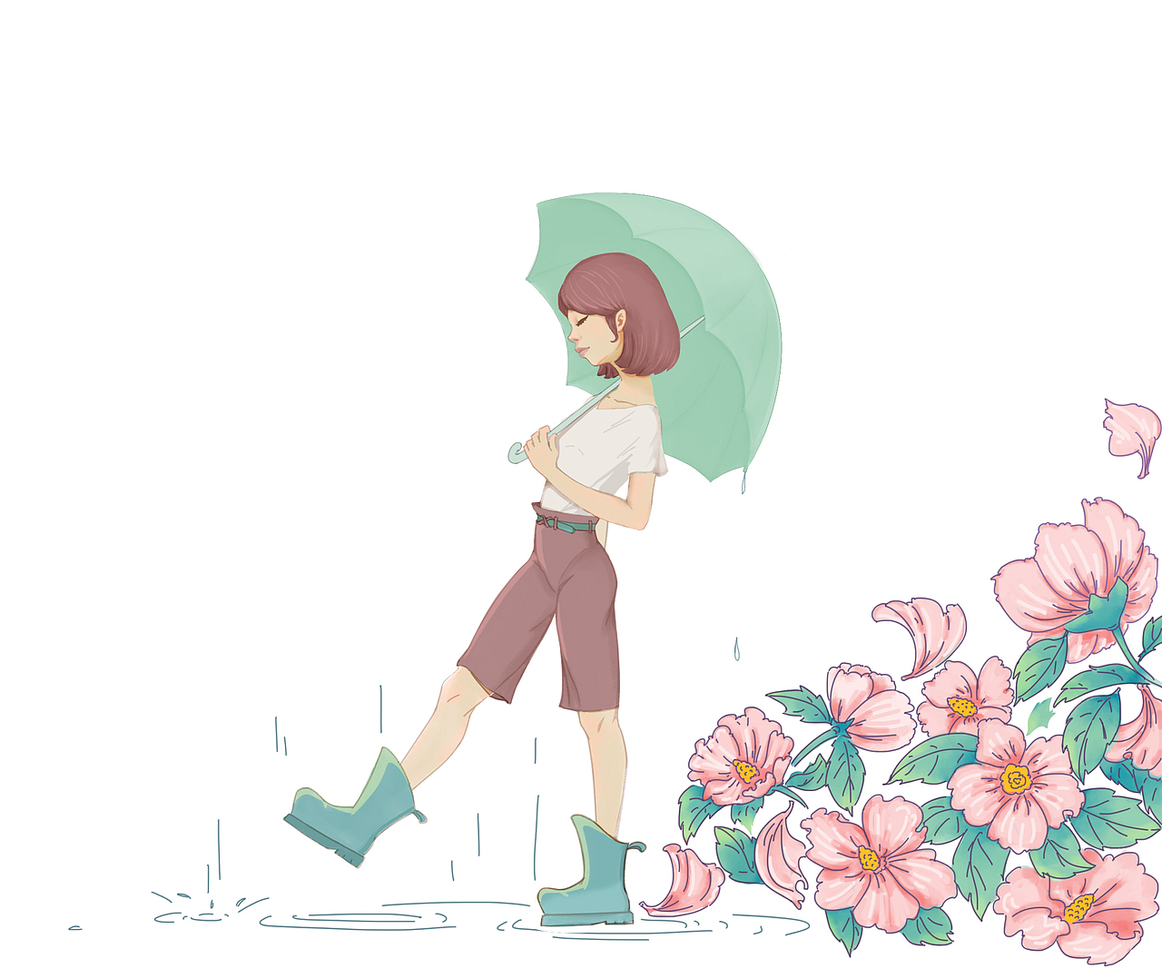 雨鞋（图ZMzExODIwOTI=） - 创作习作 - 站酷设计师古力果子原创素材 - 站酷ZCOOL