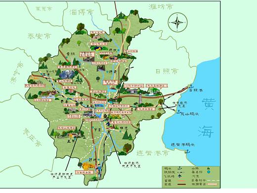 手绘地图（个人主页-ZMzAwMzU1NTI=） - 商业插画 - 站酷设计师眉茶原创素材 - 站酷ZCOOL