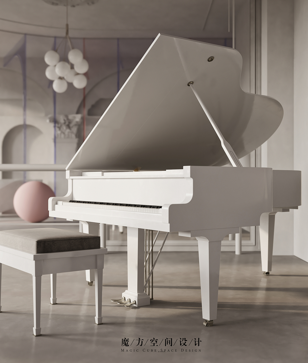 【魔方】商业空间•芭蕾艺术中心（图ZMjE4OTIzNTg0） - 商业空间设计 - 站酷设计师魔方空间设计原创素材 - 站酷ZCOOL