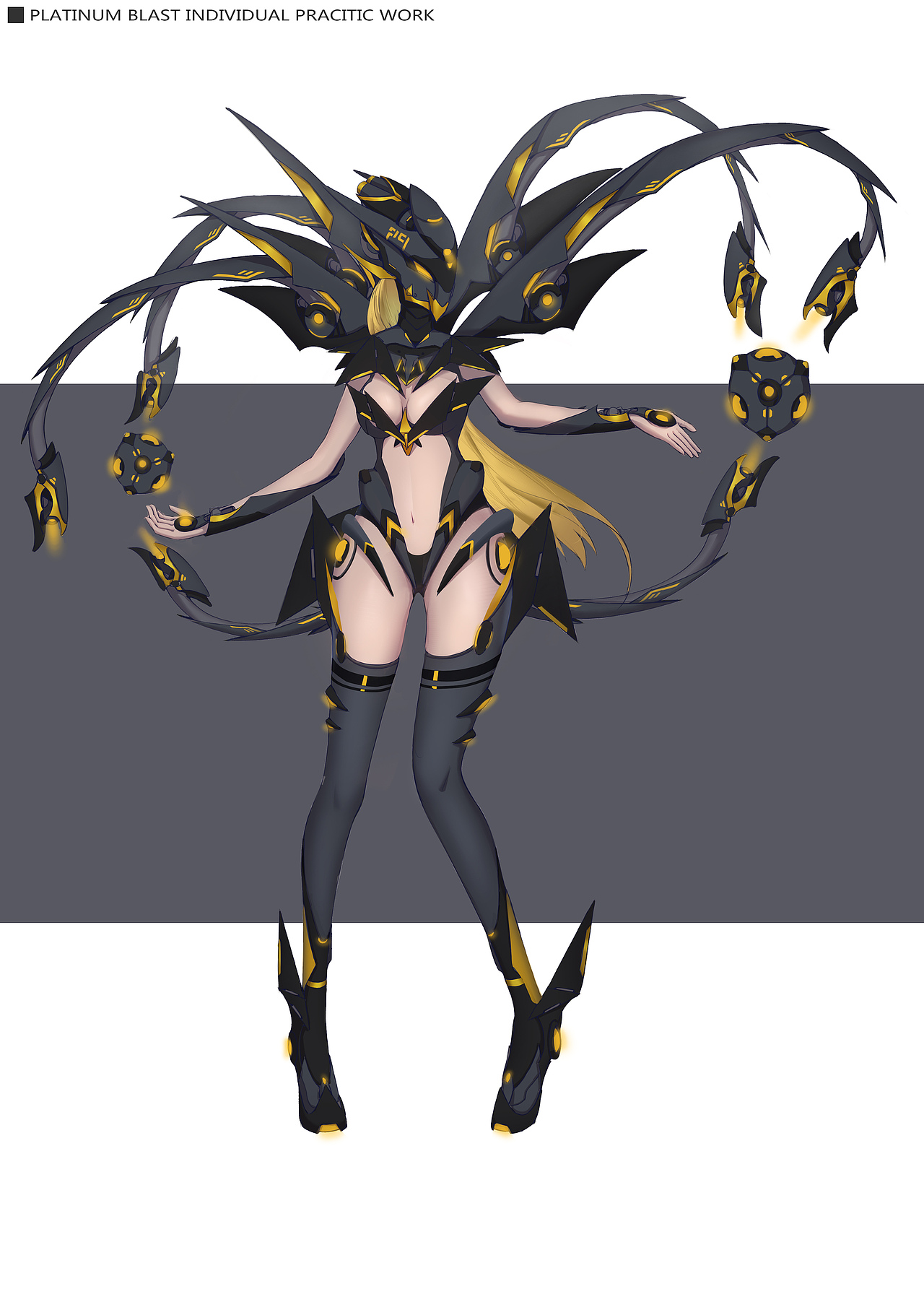 寒假练习——5只龙形机娘的设计（图ZMTk0NzM0Mzgw） - 概念设定 - 站酷设计师白金疾风原创素材 - 站酷ZCOOL