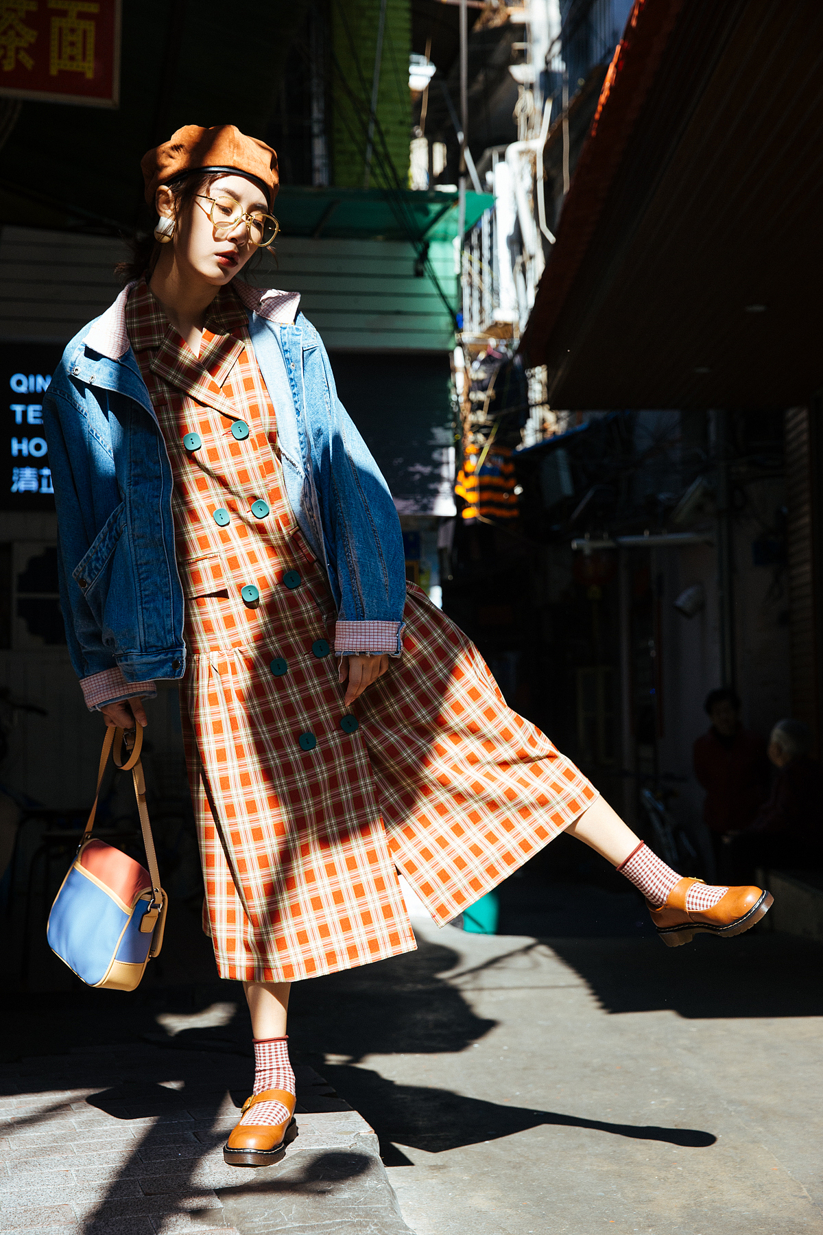 街头女装男装女鞋男装模特拍摄