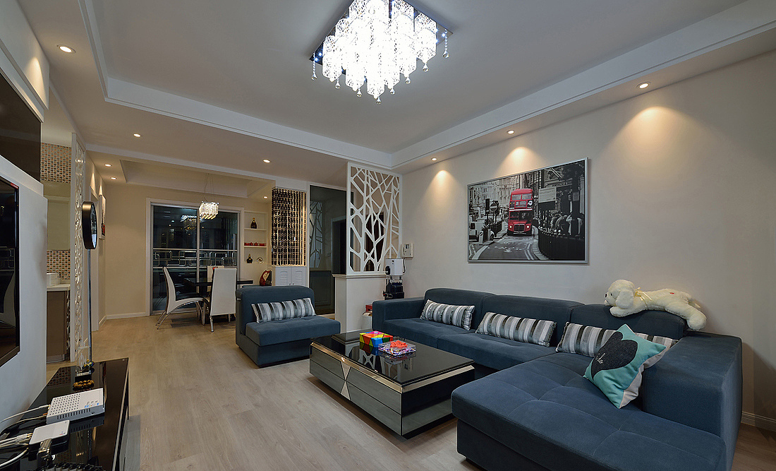 蓝城桃源春晓116平三室两厅现代简约案例装修效果图