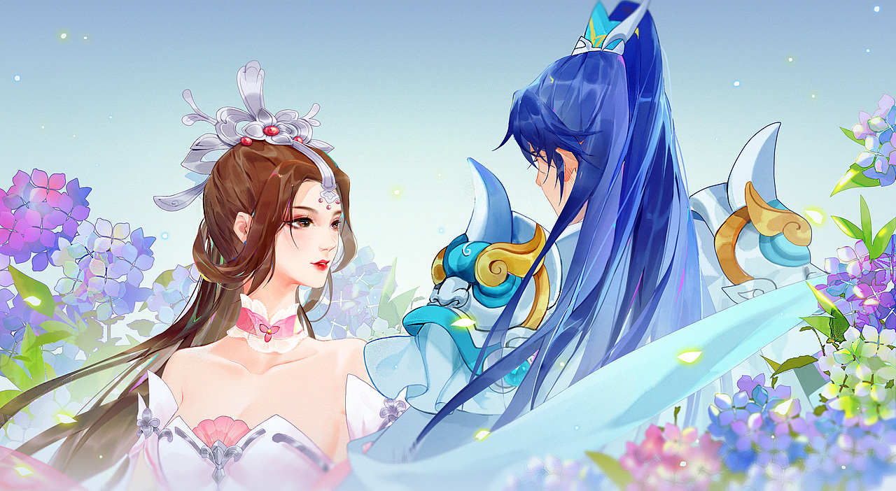 cp的四季飞天水彩合集一点莲心飞天舞标签游戏壁纸游戏美宣梦幻西游