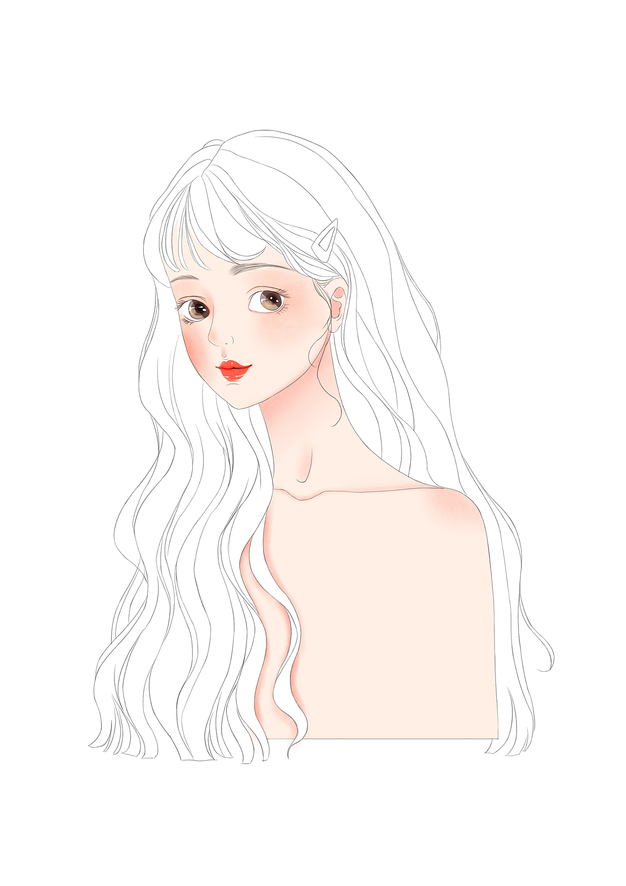 少女头像（图ZMjE0ODU0NjQ4） - 创作习作 - 站酷设计师YoYo_ing原创素材 - 站酷ZCOOL