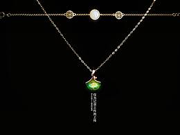 010 足金杏葉吊墜