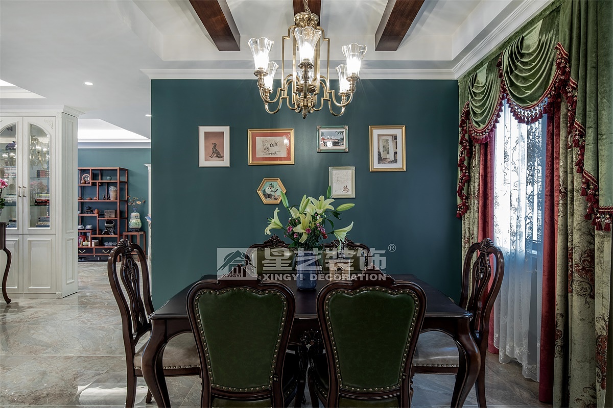 贵阳装修实景，美的林城时代现代美式风格设计！（图ZMjI0MTc2OTI0） - 家装设计 - 站酷设计师贵阳装修公司排名原创素材 - 站酷ZCOOL