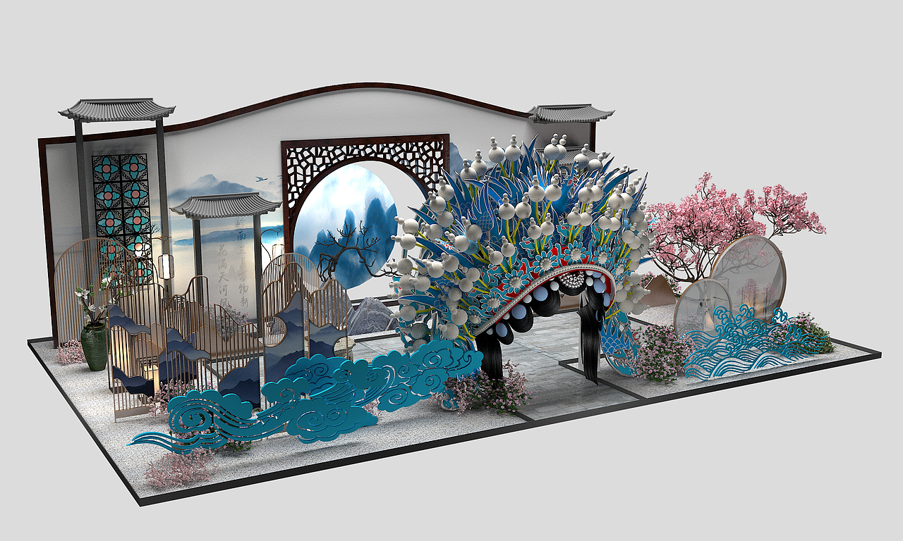 商场中式风格dp点（图ZMTU5ODMyNDk2） - 建筑/空间 - 站酷设计师SHUMMJ原创素材 - 站酷ZCOOL