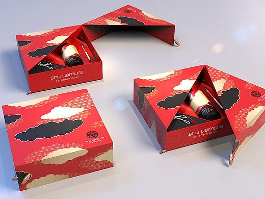 shu植村秀禮盒設(shè)計(jì)（個(gè)人主頁-ZNDkwODE4ODA=） - 其他三維 - 站酷設(shè)計(jì)師憨憨的小傻蛋原創(chuàng)素材 - 站酷ZCOOL