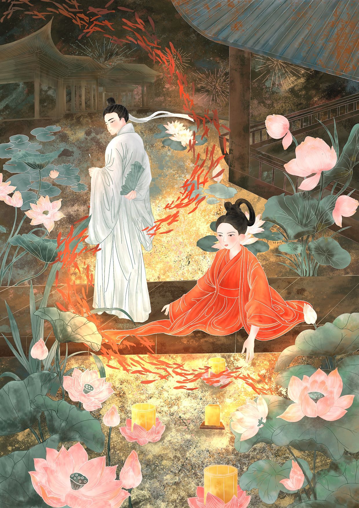 诗经系列静态插画合集1（图ZMzQzMzY2MTIw） - 艺术插画 - 站酷设计师长林乔原创素材 - 站酷ZCOOL