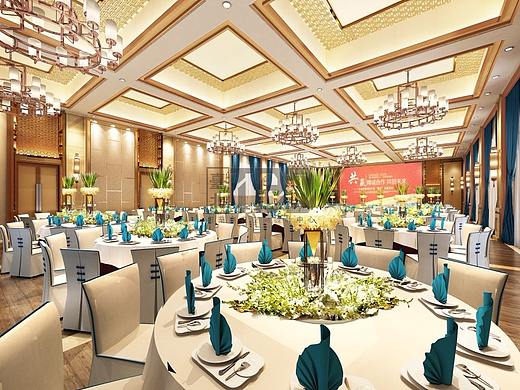 成都荷花山庄宴会厅酒楼设计-TBD设计『圣天景装饰』