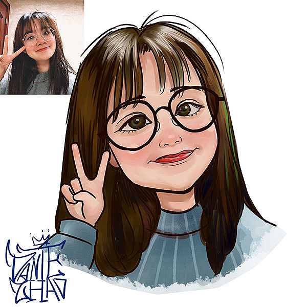 真人q版卡通头像定制设计