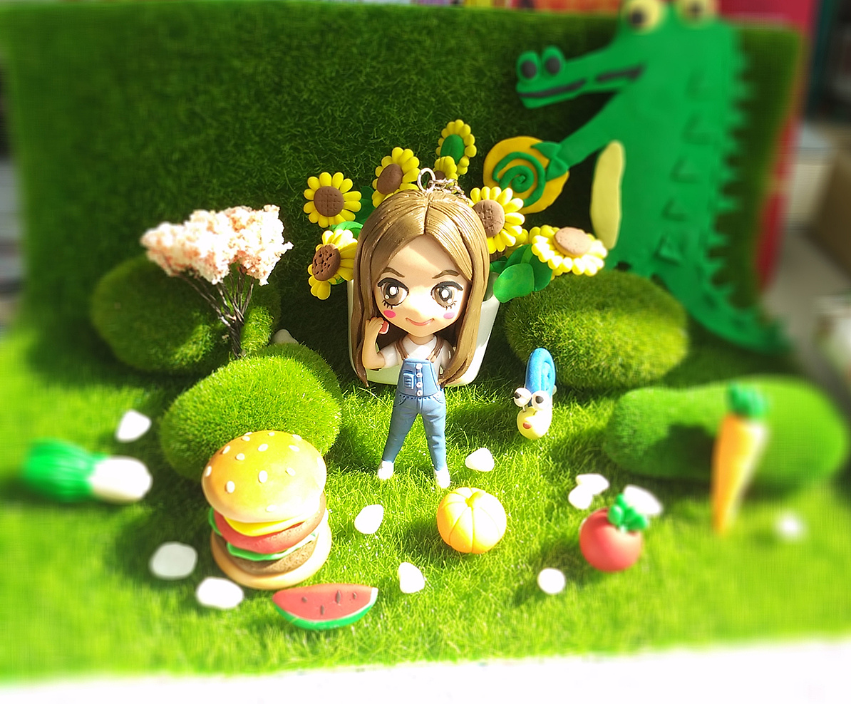 软陶嗒q版人偶萌萌哒