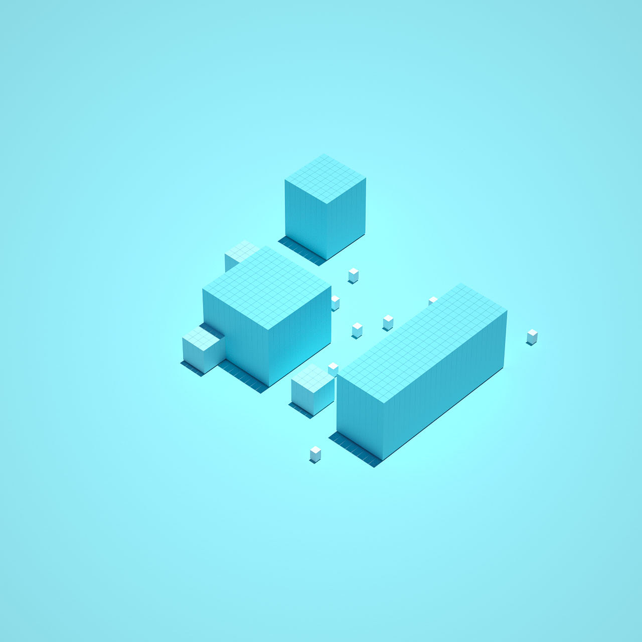 方形构成系列（图ZMjEzNzc3NzU2） - 其他三维 - 站酷设计师鲲化而为鸟原创素材 - 站酷ZCOOL