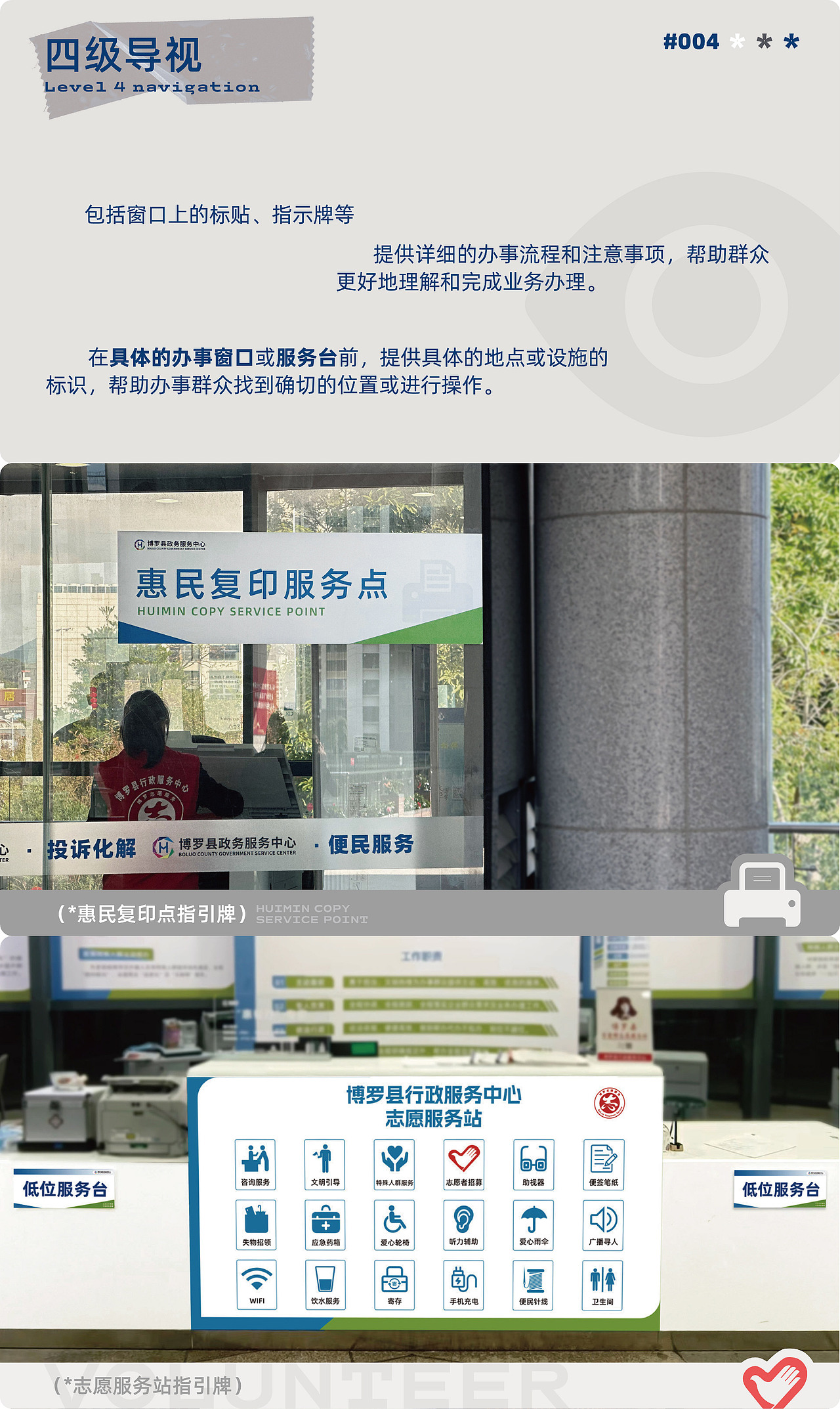 服务中心丨导视设计丨指引标识--识别方向、理解环境