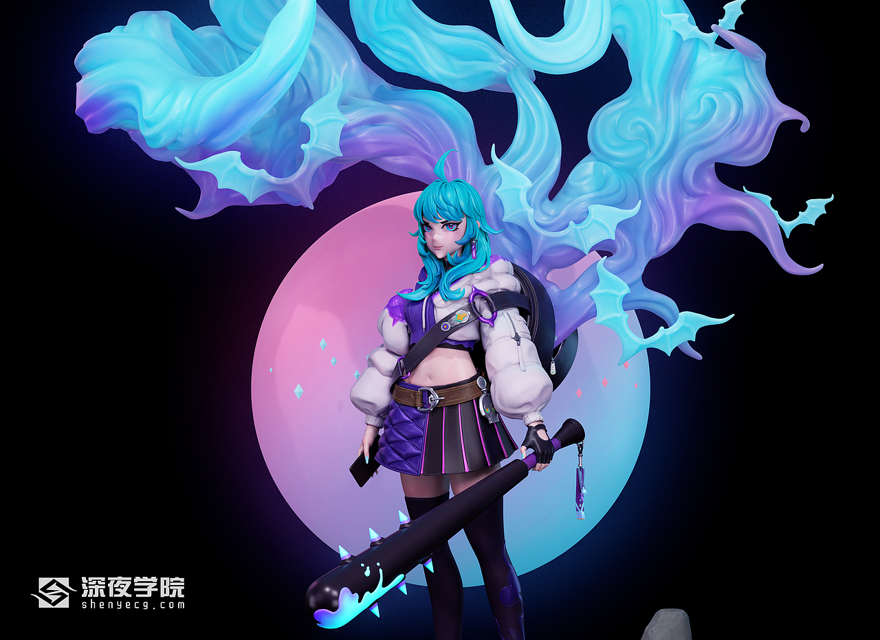 高精度3D角色实训职业向进阶班学员作品-悠悠陌