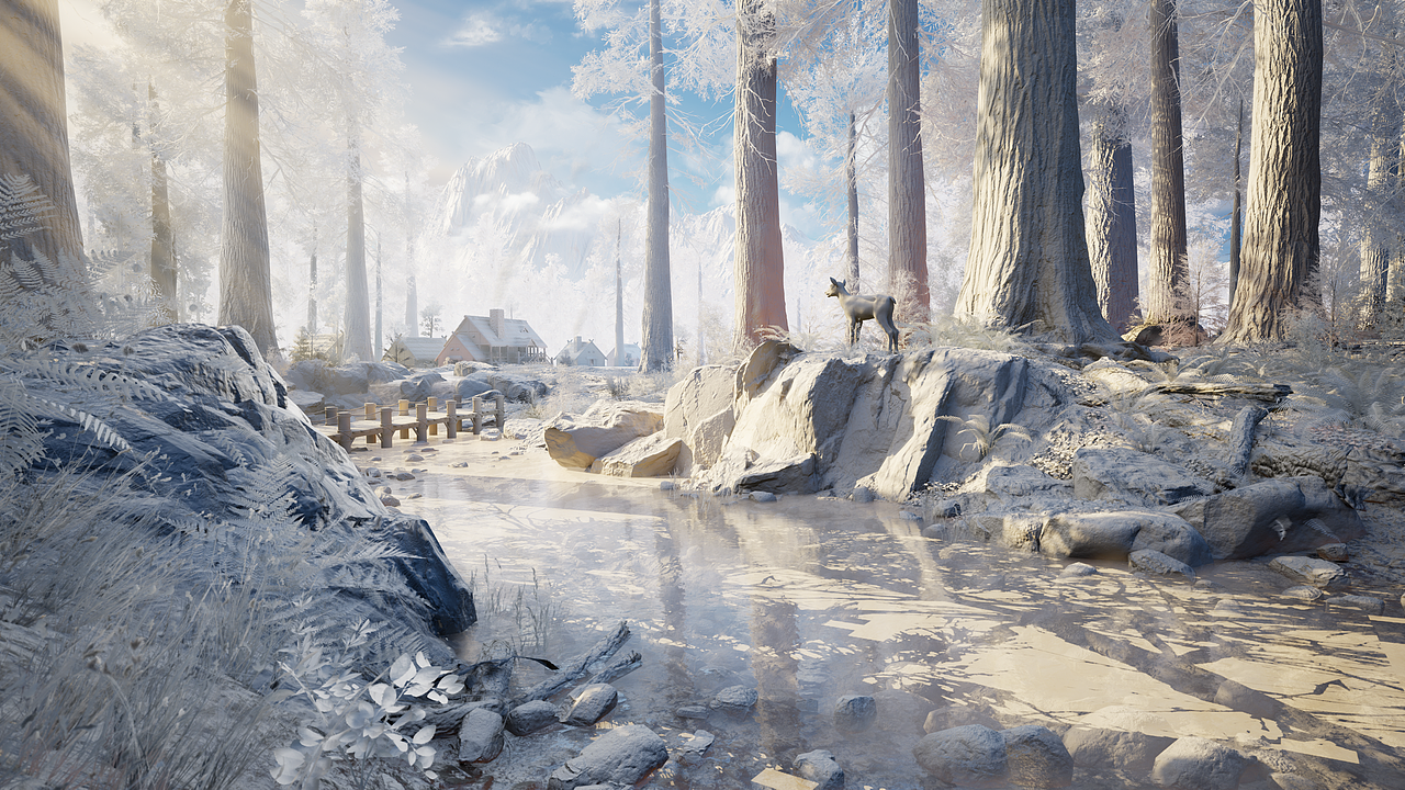 【UE5写实地编】林深见鹿（图ZMzUwNjg3OTI4） - 场景 - 站酷设计师RonaldYE原创素材 - 站酷ZCOOL