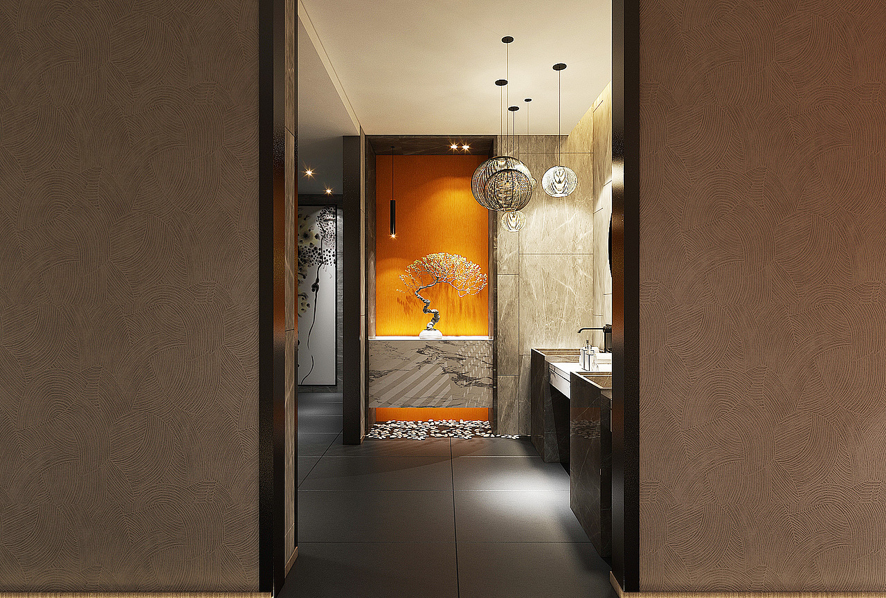 银川装修公司|银川足浴店装修设计效果图