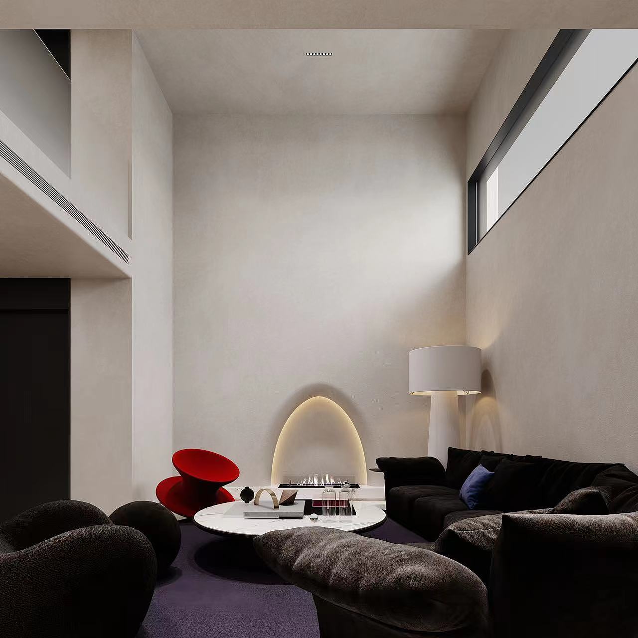 现代极简|奶油|克莱因蓝|重奢|法式奶油|侘寂（图ZMzE5MjA4NTA4） - 建筑/空间 - 站酷设计师一心只为做图人原创素材 - 站酷ZCOOL